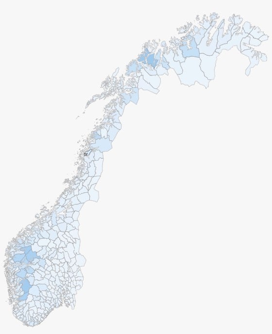 Grafisk fremstilling av figur - norgeskart