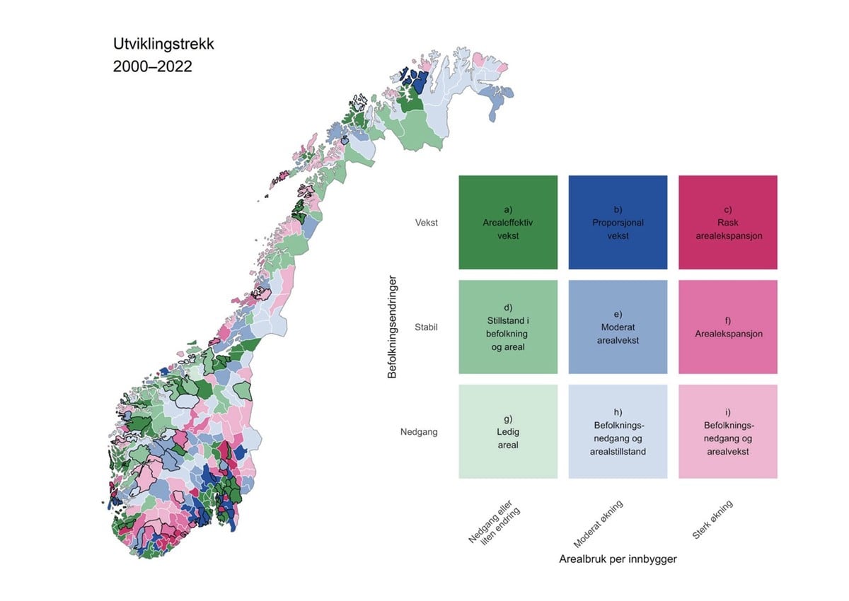 Grafisk fremstilling av figur - norgeskart