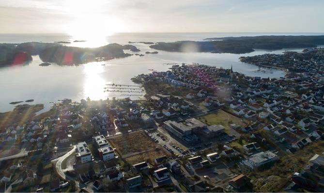 Et foto som viser Lillesand.