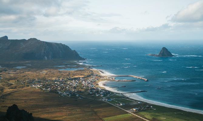 Et foto som viser Andøya i Nordland.