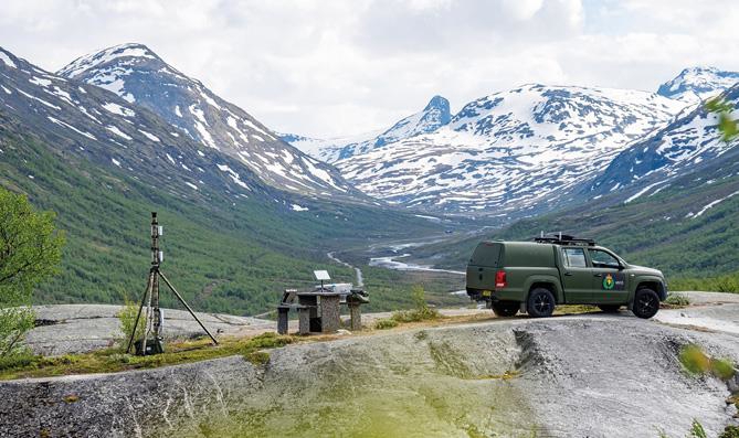 Et foto som viser test av militær dekningsforlengelse.
