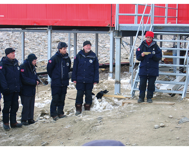 Figure 3.11 The year-round Troll station was officially opened by HM Queen Sonja on 12 February 2005.

