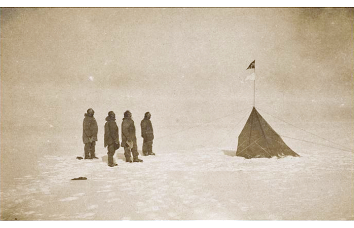 Figur 3.1 Sørpolekspedisjonen til Roald Amundsen 1911. 

