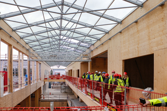 Romsdal vidaregåande skule i Molde blir bygd i tre. 