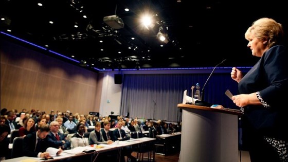 Statsminister Erna Solberg opna Dialogkonferansen 2014