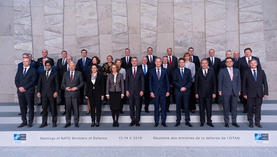 NATOs forsvarsministre møttes i Brussel 13. - 14. februar 2018.