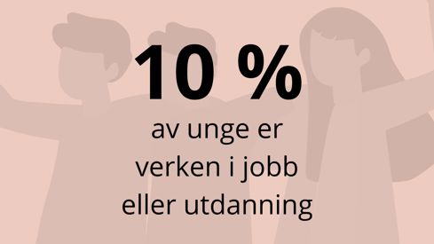 10 prosent av unge er verken i jobb eller utdanning