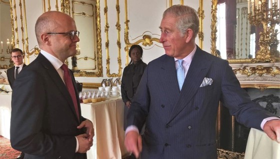 Vidar Helgesen og prins Charles