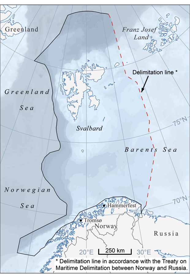 Figure 2.2 Map data: Norwegian Polar Institute 2011