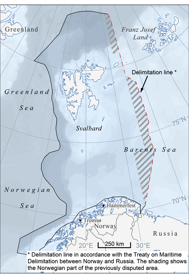 Figure 3.3 The Norwegian part of the previously disputed area