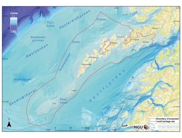 Figure 4.16 Map of the area proposed for inscription on the World Heritage List