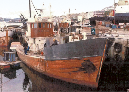 Figur 3.4 “Western” under ombygging ved Nord-Offshore
 sommeren 1980.