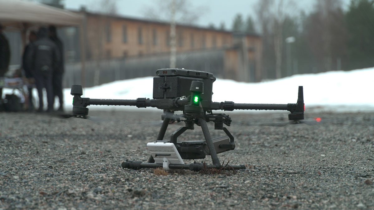 Figur 7.9 Brann- og redningsvesen tar i bruk droner i forbindelse med slokking av branner.