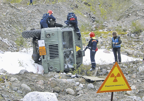 Figur 3.8 Fra beredskapsøvelsen Barents Rescue i Murmansk, september
 2009.