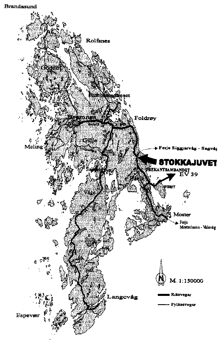 Figur 4.1 Oversiktskart Stokkajuvet