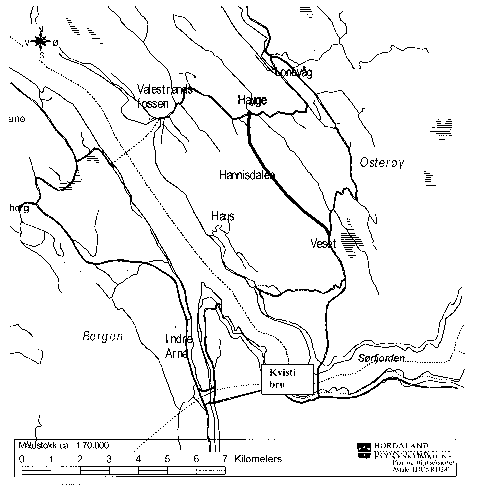Figur 4.3 Oversiktskart Hannisdalslinja