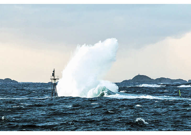 Figur 4.1 Navigasjonsinnretning i hardt vær.
