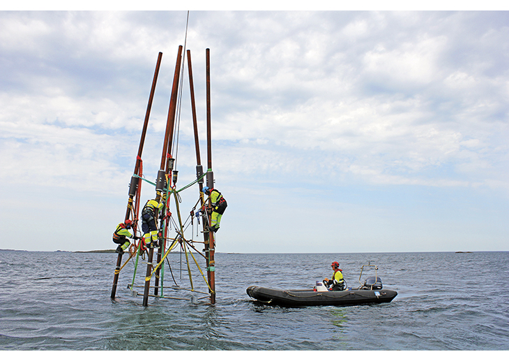 Figur 4.3 Oppsetting av ny navigasjonsinnretting i Rogaland.
