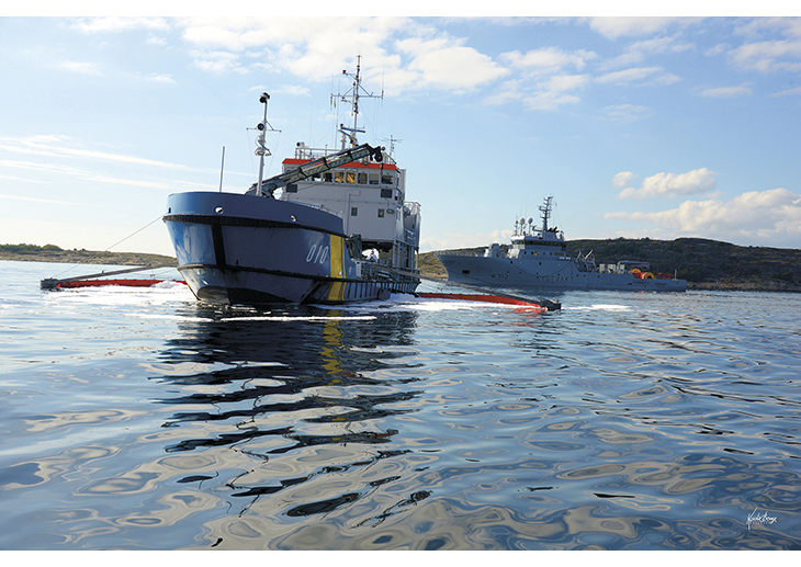 Figur 5.5 Norge var i 2014 vertskap for regionøvelsen «Øvelse ytre Oslofjord» med Danmark og Sverige.
