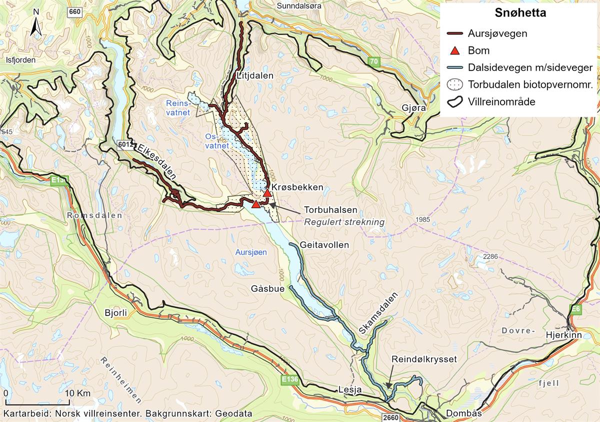 Oversiktskart over tiltakspakke 6