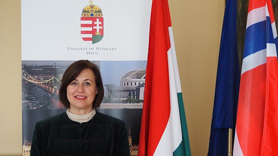 The new ambassador from Hungary: Ms Eszter Sándorfi.