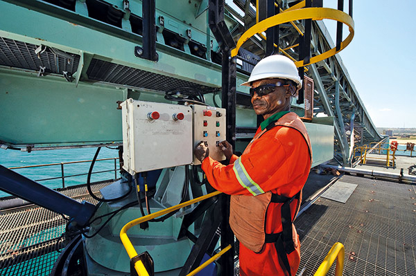 Figure 2.2 Mozambique. Both technology and knowledge development are needed for this titanium minerals mine in Moma.