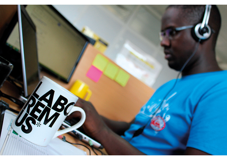 Figur 4.13 Uganda, Kampala. Det norske IT-selskapet Laboremus har bidratt til både kompetanseoverføring og lokale arbeidsplasser i Uganda. 
