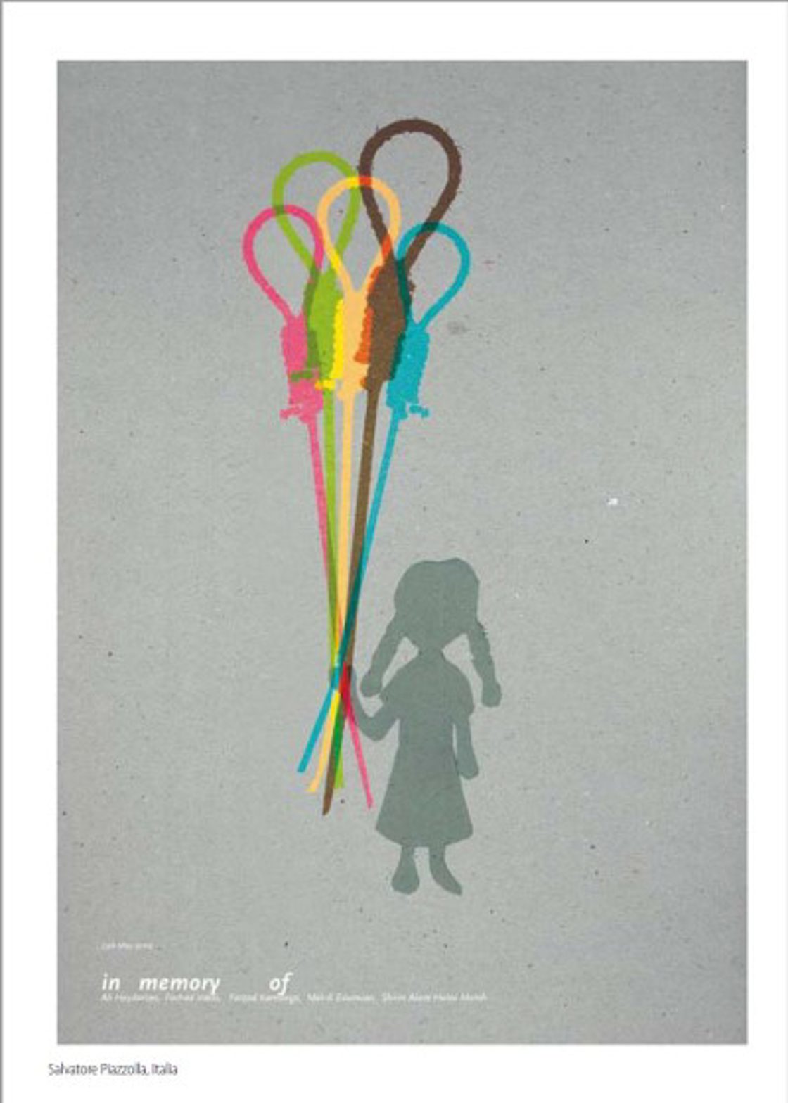 Ingen skal vilkårlig berøves livet (sitat fra FNs konvensjon om sivile og politiske rettigheter). Ill.: Salvatore Piazzolla