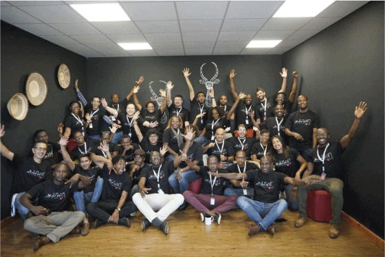 Figur 5.10 Første kull med tech-entreprenører i Antlers selskapsgenerator i Nairobi.
