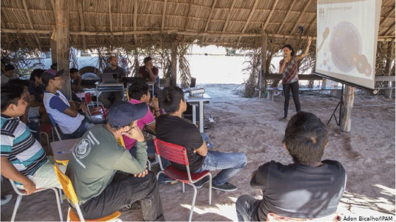 Figur 5.5 IPAM holder kurs for urfolkssamfunn om hvordan SOMAI appen skal brukes