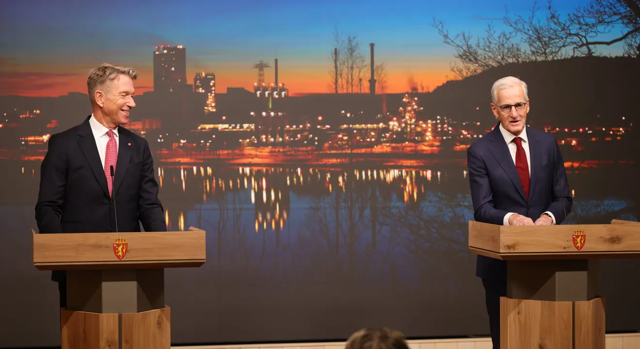 7. august 2026: Statsminister Jonas Gahr Støre og energiminister Terje Aasland holdt pressekonferanse om utbygging av kraft og strømnettet. Pressekonferansen ble arrangert i regjeringskvartalet.