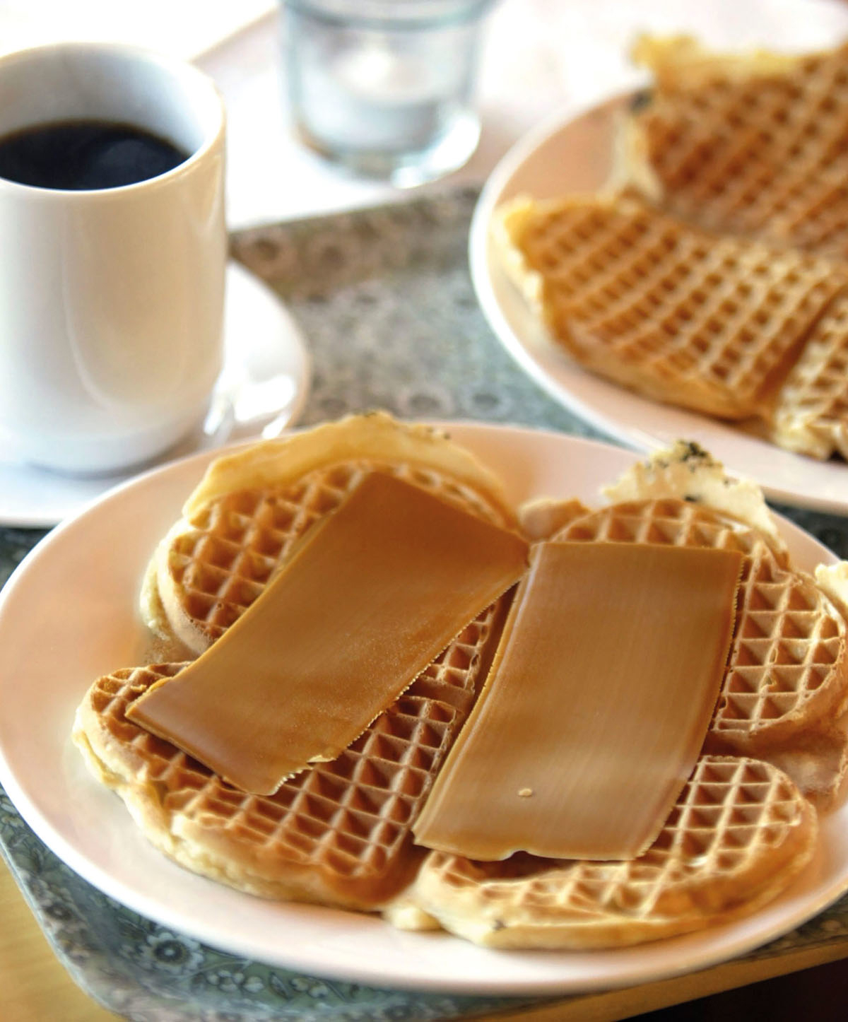 Vaffel med brunost