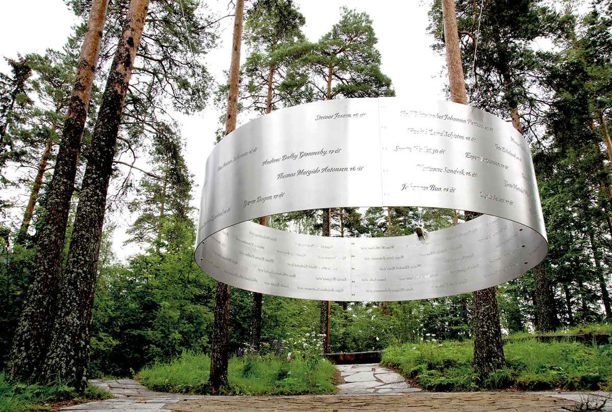 Minnesmerket «Lysningen» på Utøya