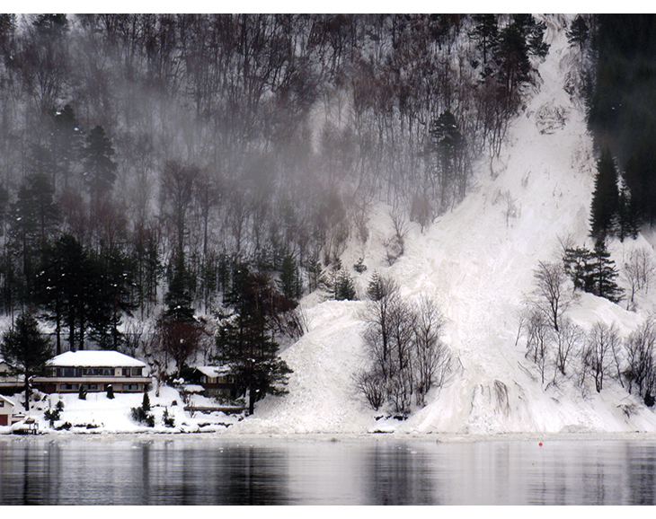 Figure 6.7 Avalanche in Western Norway