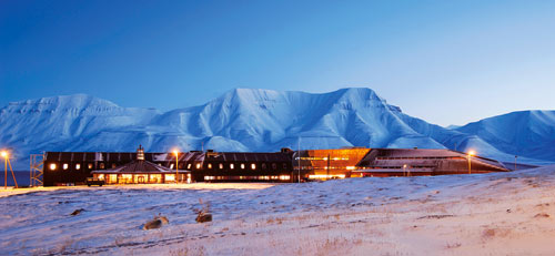 Figur 8.1 Universitetssenteret på Svalbard og Svalbard Forskningspark.