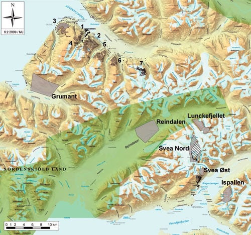 Figur 9.1 Kart over utmål og ressurser