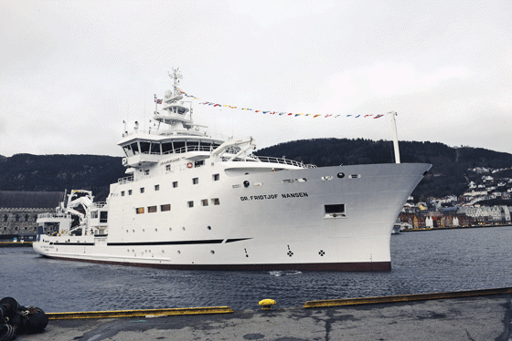 Figur 2.10 Det nye fartøyet F/F Dr. Fridtjof Nansen