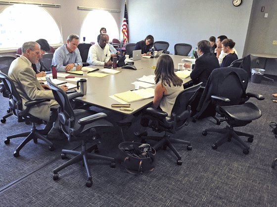 Figur 2.12  Møte mellom Noregs delegasjon og fiskeristyresmaktene i USA i september 2016 
