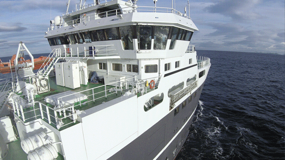 Figur 3.14  Forskingsfartøyet G.O. Sars på tokt i Sørishavet 
