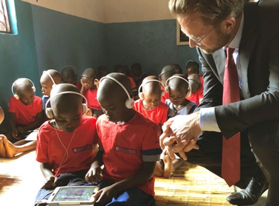 Minister of International Development Nikolai Astrup i Malawi. Credit: Kristin Enstad, MFA