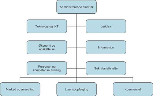 Figur 4.1 Petoros organisasjon