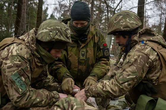 Soldater fra HV har trent opp ukrainske soldater i operasjon Interflex