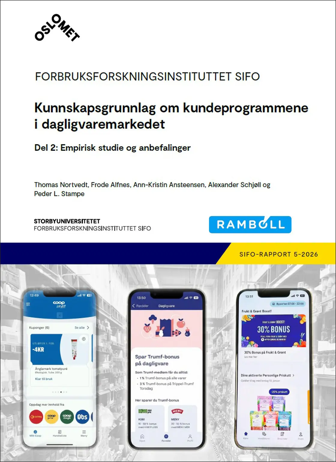 Forside av rapporten