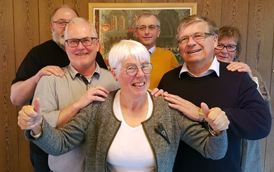 Bilde av seks representanter fra faggruppen i Senja.
