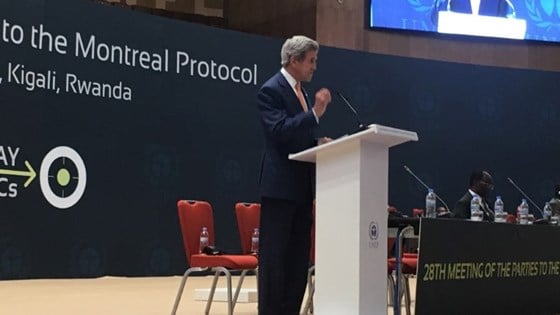 John Kerry taler i Kigali, Rwanda