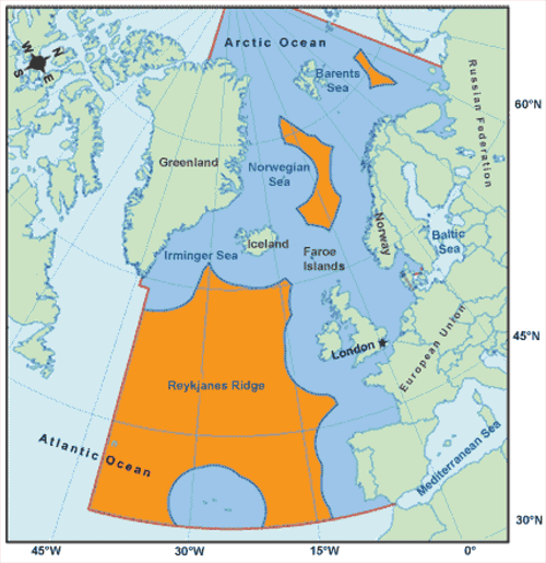 Figur 3.3 NEAFCs konvensjonsområde