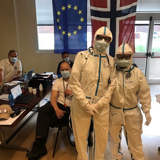 Norske helseteam i Nord-Italia