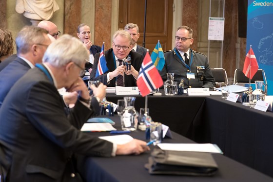 Det nordiske forsvarsministermøtet ble holdt i Stockholm 19. - 20. november.
