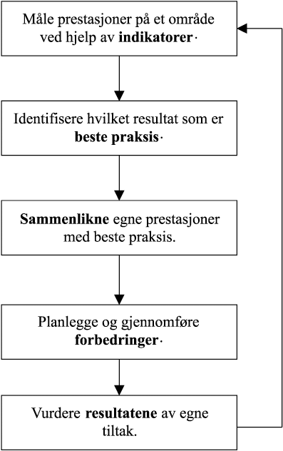 Figur 3.1 Skjematisk framstilling av framgangsmåte ved referansetesting