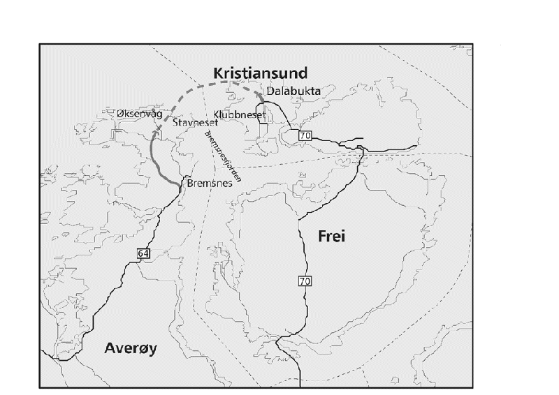 Figur 2-1 Kartskisse av prosjektet